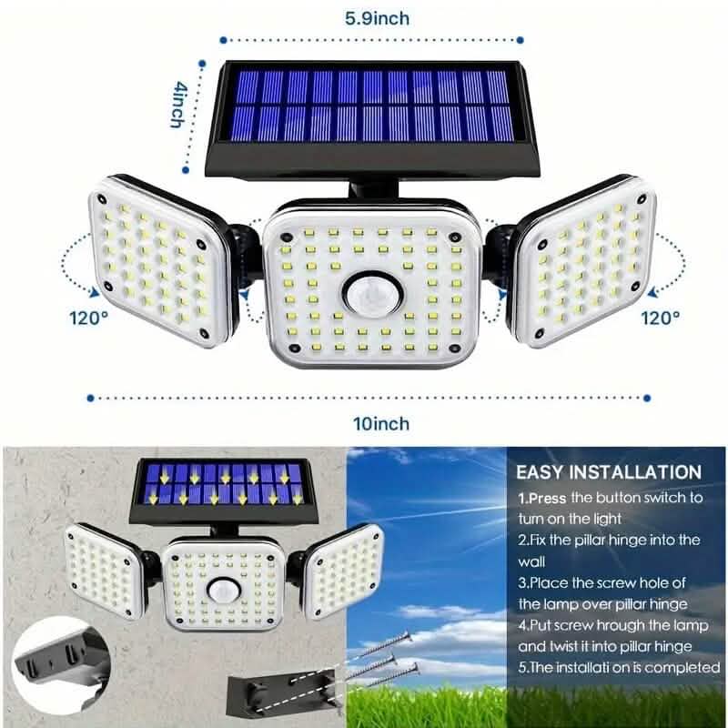 112 LED Solar Motion Sensor Lights - A-1 Thread Vault
