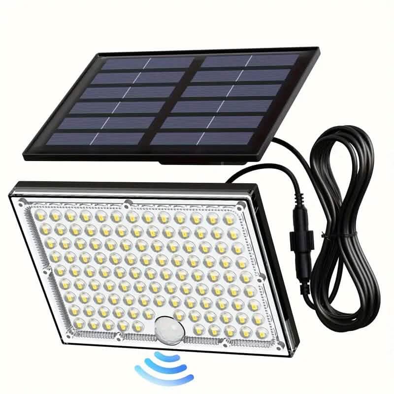 113 LED Cool White Floodlights Solar Motion Sensor Lights - A-1 Thread Vault