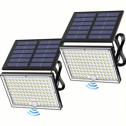 113 LED Cool White Floodlights Solar Motion Sensor Lights - A-1 Thread Vault