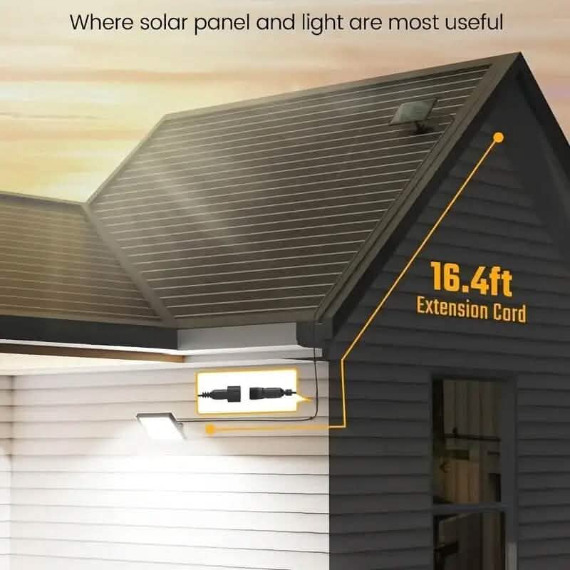 113 LED Cool White Floodlights Solar Motion Sensor Lights - A-1 Thread Vault