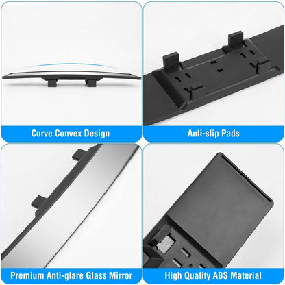 11.4-Inch Interior Clip-On Curve Car Rearview Mirror - A-1 Thread Vault