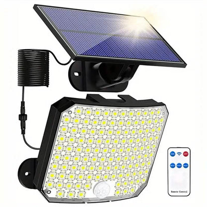 118 LED Solar Motion Sensor Flood Lights with Remote Control - A-1 Thread Vault