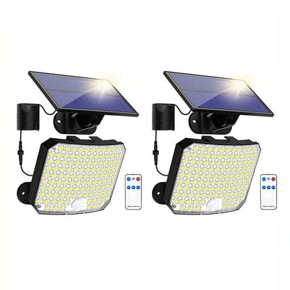 118 LED Solar Motion Sensor Flood Lights with Remote Control - A-1 Thread Vault