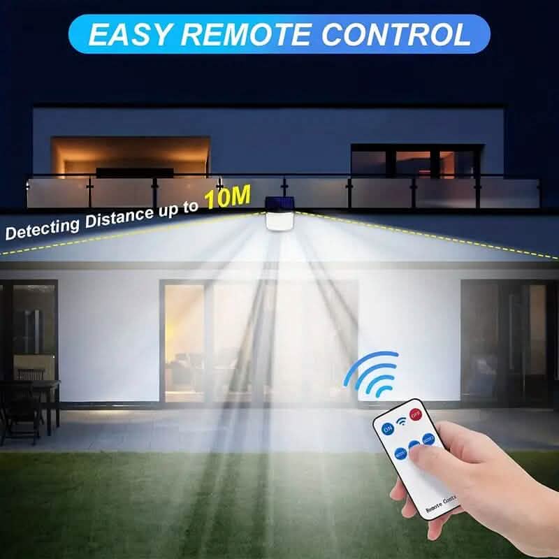 118 LED Solar Motion Sensor Flood Lights with Remote Control - A-1 Thread Vault