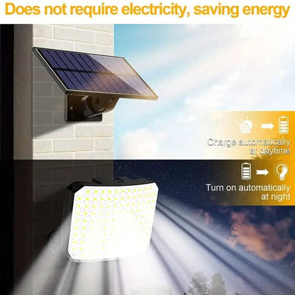 118 LED Solar Motion Sensor Flood Lights with Remote Control - A-1 Thread Vault