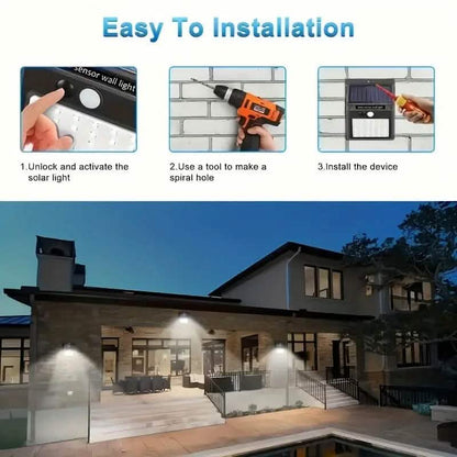 118 LED Ultra-Bright Solar Security Outdoor Lights - A-1 Thread Vault