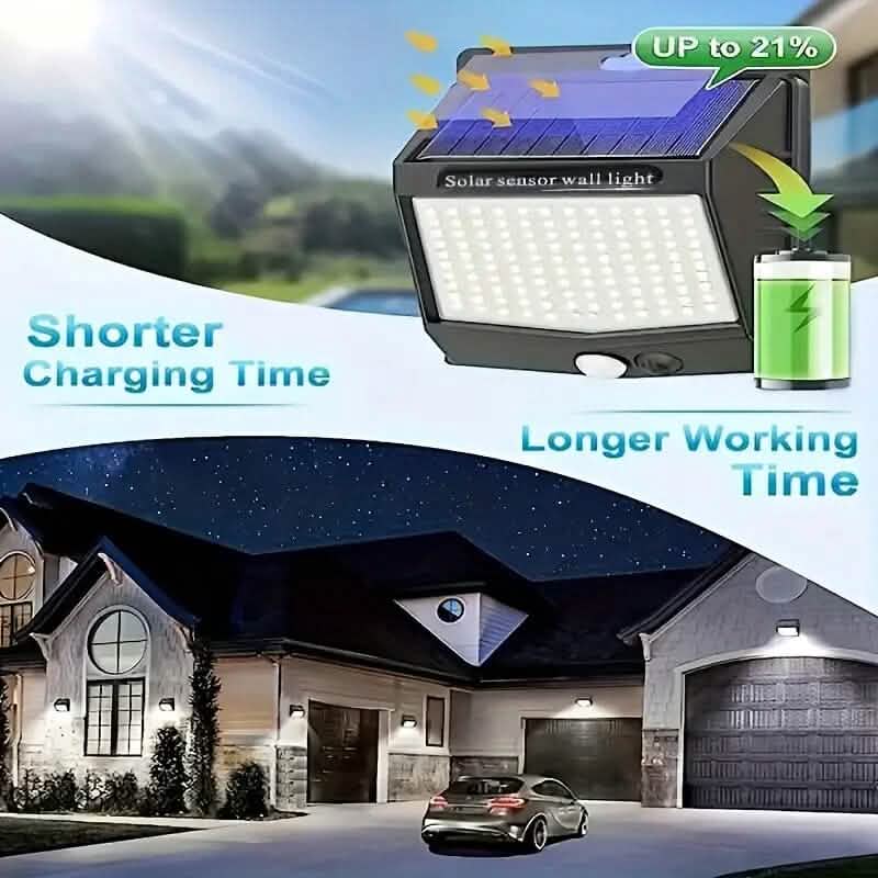 118 LED Ultra-Bright Solar Security Outdoor Lights - A-1 Thread Vault