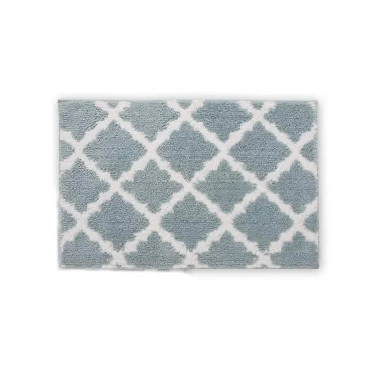 Bibb Home 1-2 Pack Trellis Micro Shag Bath Rugs 17" X 24" - A-1 Thread Vault