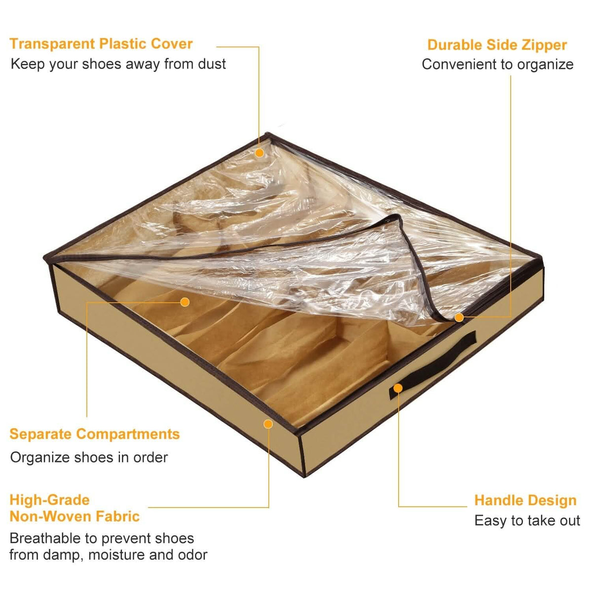 12 Cells Under the Bed Shoes Organizer - A-1 Thread Vault