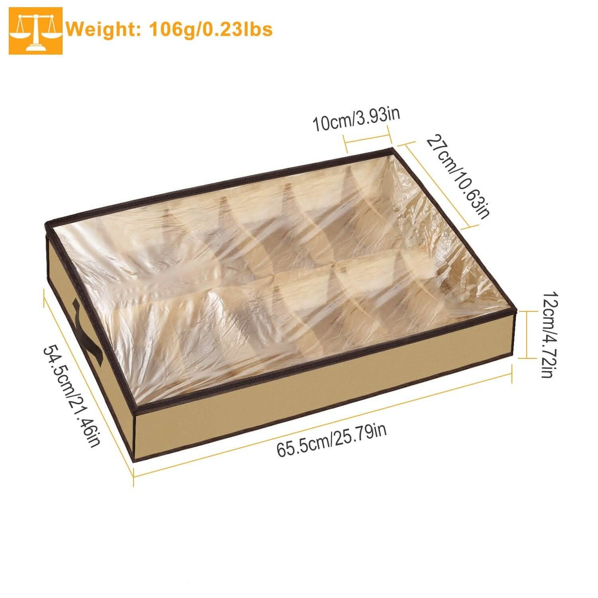 12 Cells Under the Bed Shoes Organizer - A-1 Thread Vault