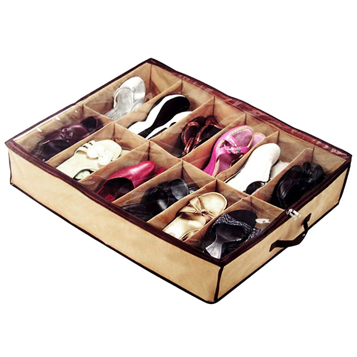 12 Cells Under the Bed Shoes Organizer - A-1 Thread Vault