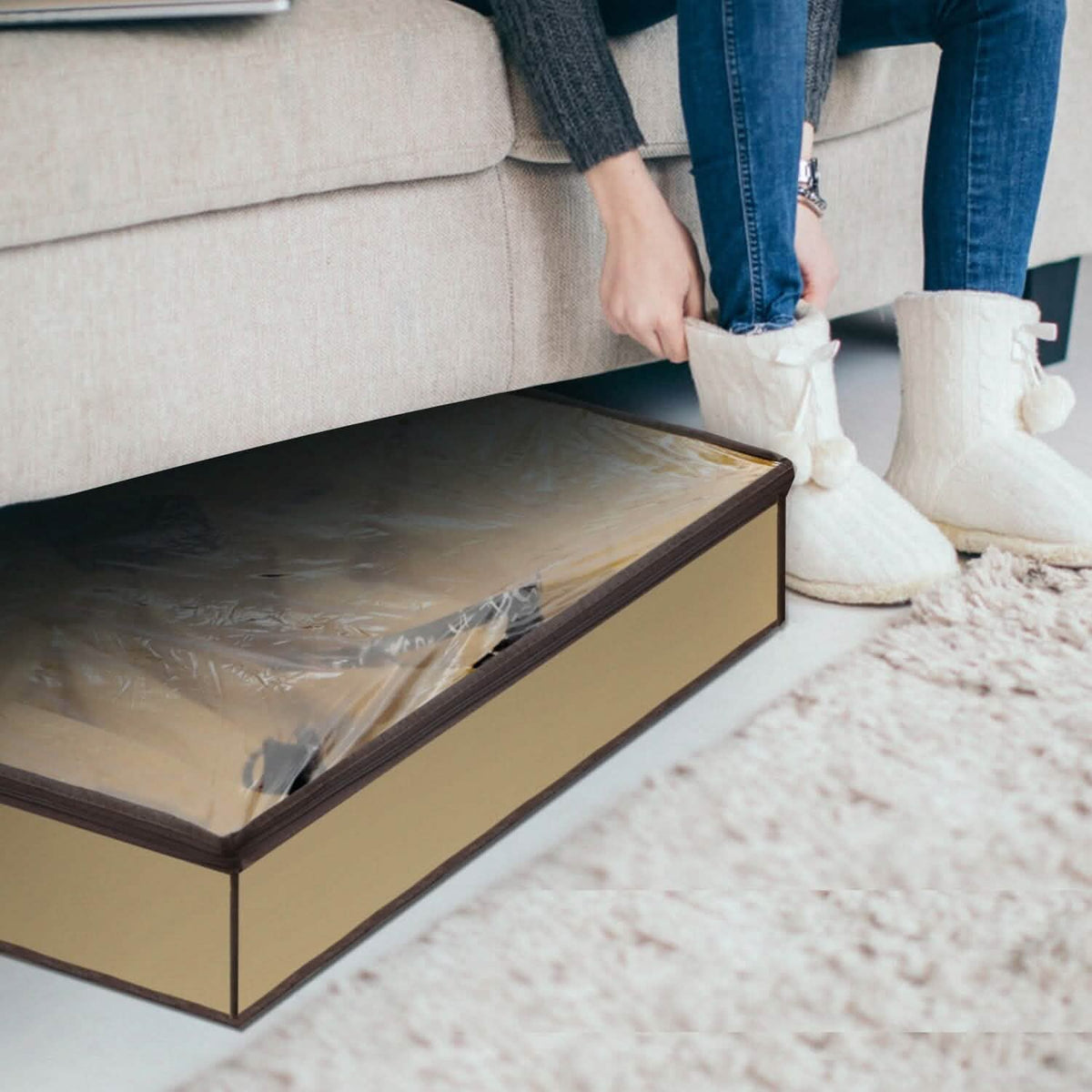 12 Cells Under the Bed Shoes Organizer - A-1 Thread Vault