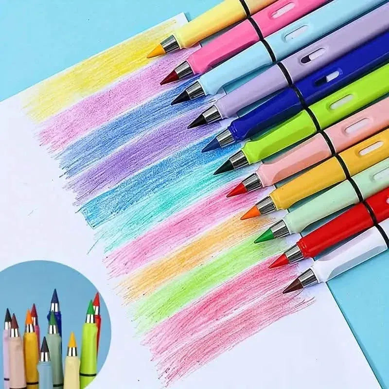 12 Colors Forever Pencil with Eraser - A-1 Thread Vault