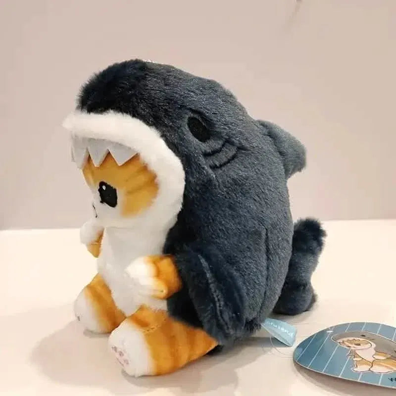 12'' Cute Shark Cat Plush Toy - A-1 Thread Vault