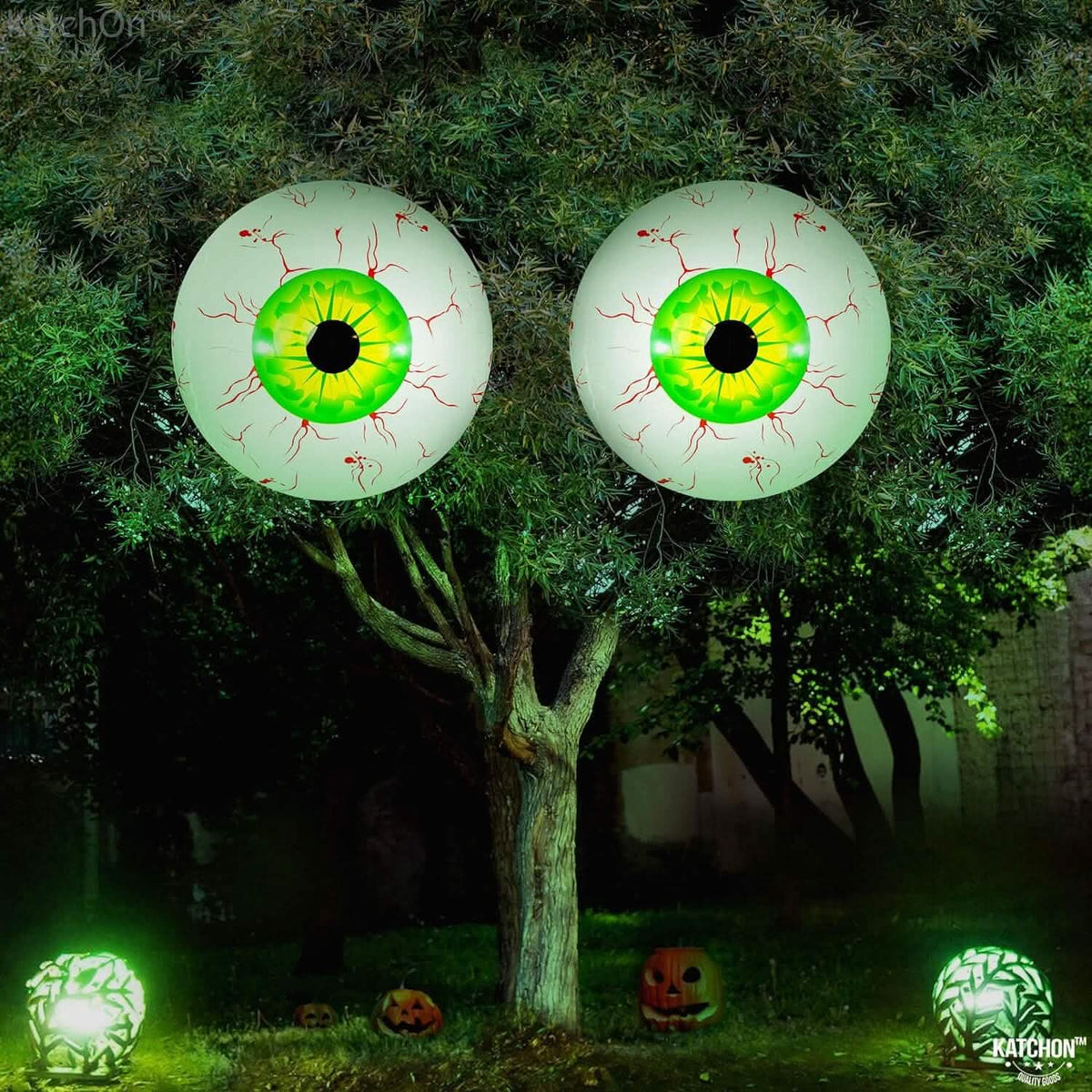 12-Pack: 22 Inch Halloween Eyeball Balloons - A-1 Thread Vault