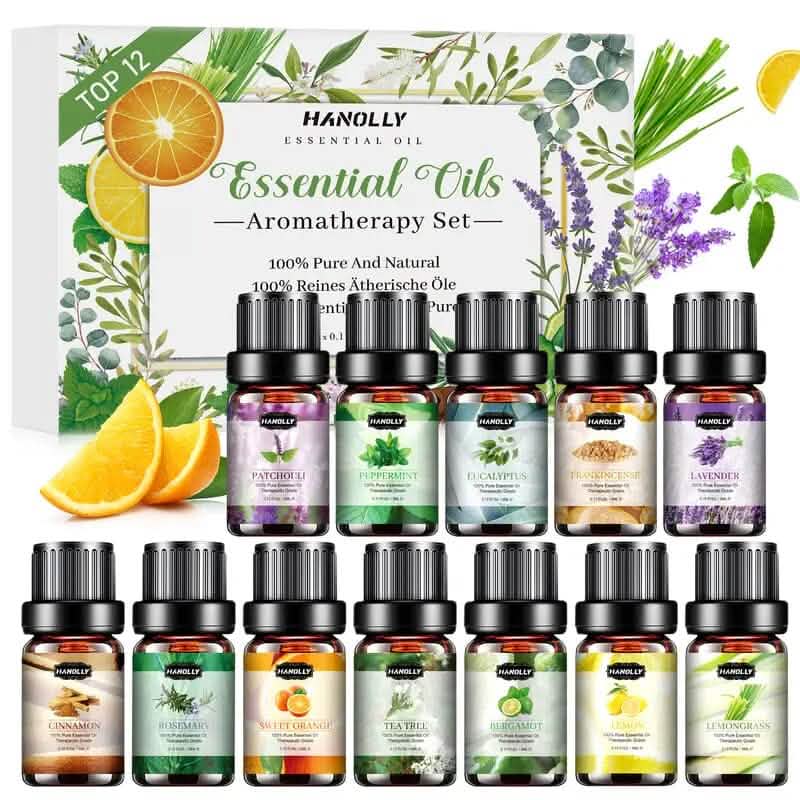 12-Pack: Aromatherapy Essential Oil Kit for Diffuser - A-1 Thread Vault