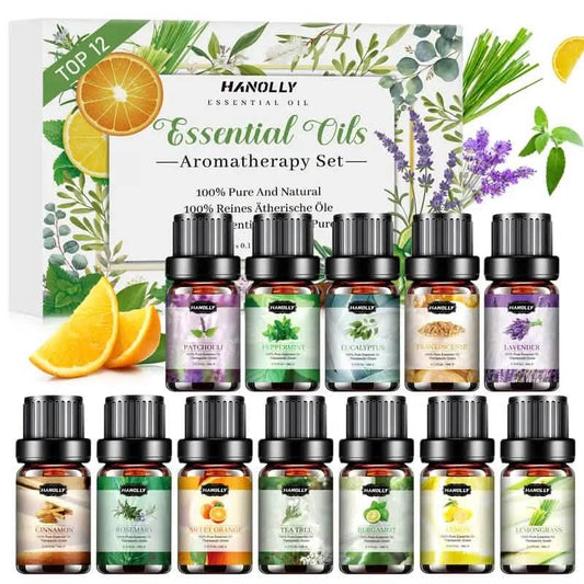 12-Pack: Aromatherapy Essential Oil Kit for Diffuser - A-1 Thread Vault