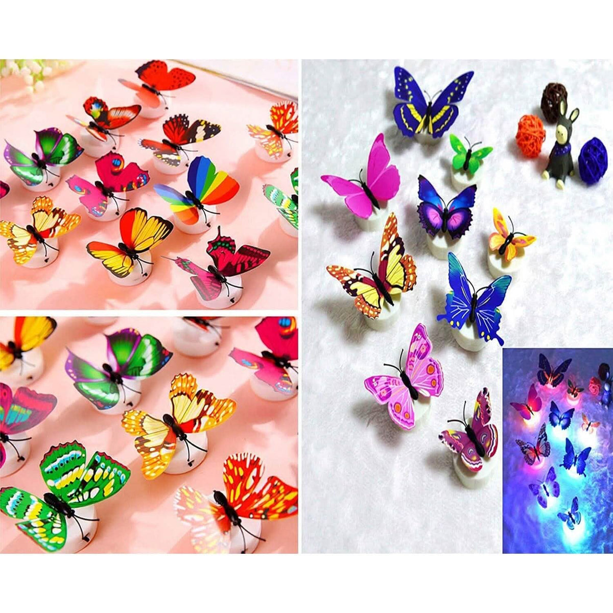 12-Pack: LED Butterfly Decoration Night Light - A-1 Thread Vault