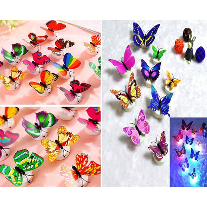 12-Pack: LED Butterfly Decoration Night Light - A-1 Thread Vault