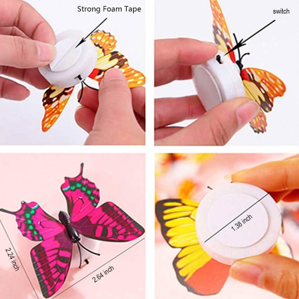 12-Pack: LED Butterfly Decoration Night Light - A-1 Thread Vault