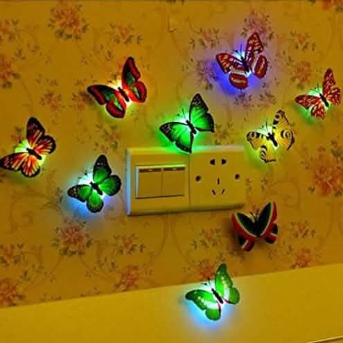 12-Pack: LED Butterfly Decoration Night Light - A-1 Thread Vault