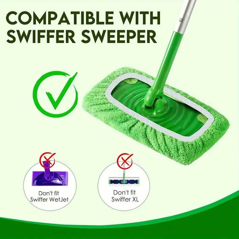 12-Pack: Reusable Mop Pads Refill Compatible with Sweeper Mop - A-1 Thread Vault
