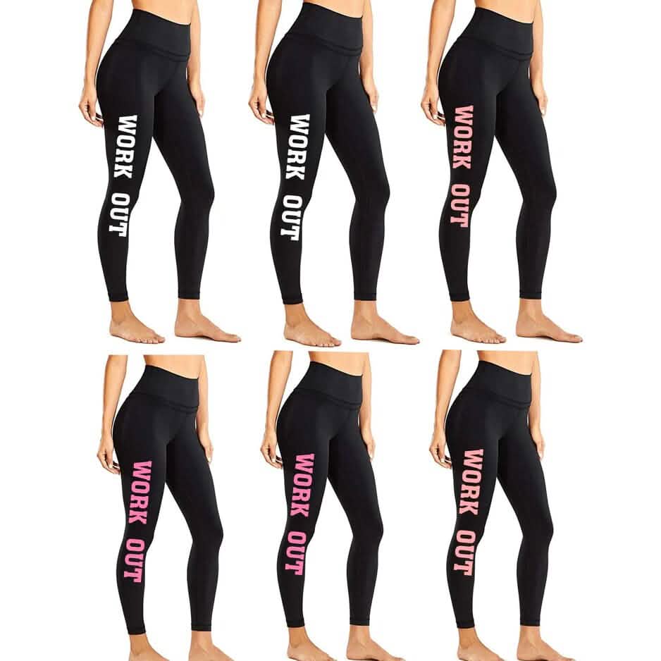 12-Pack: Super Soft Thick Fleece Lined Work Out Leggings - A-1 Thread Vault