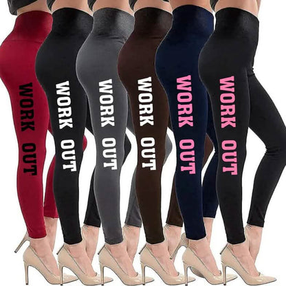 12-Pack: Super Soft Thick Fleece Lined Work Out Leggings - A-1 Thread Vault