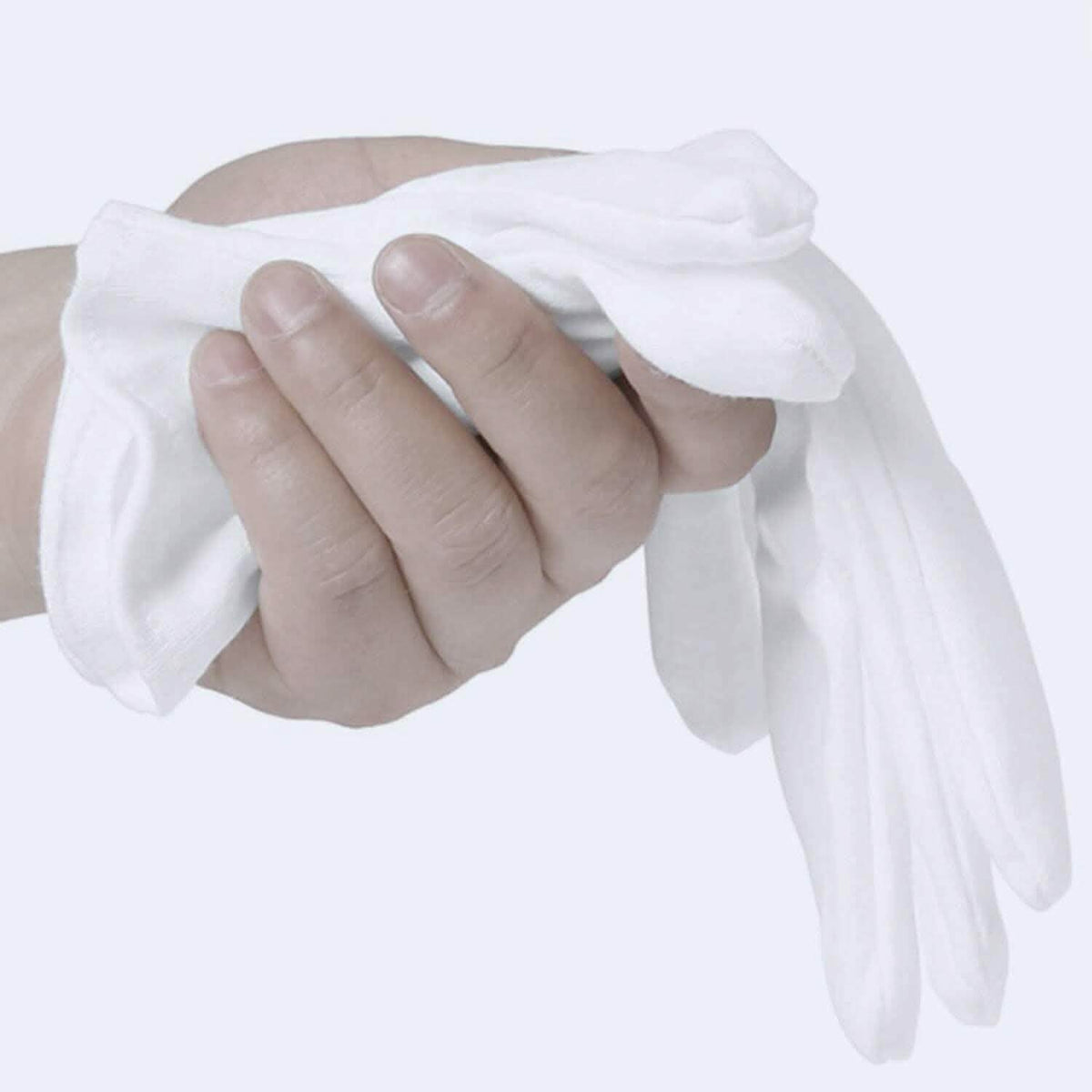 12-Pairs: White Cotton Gloves - A-1 Thread Vault