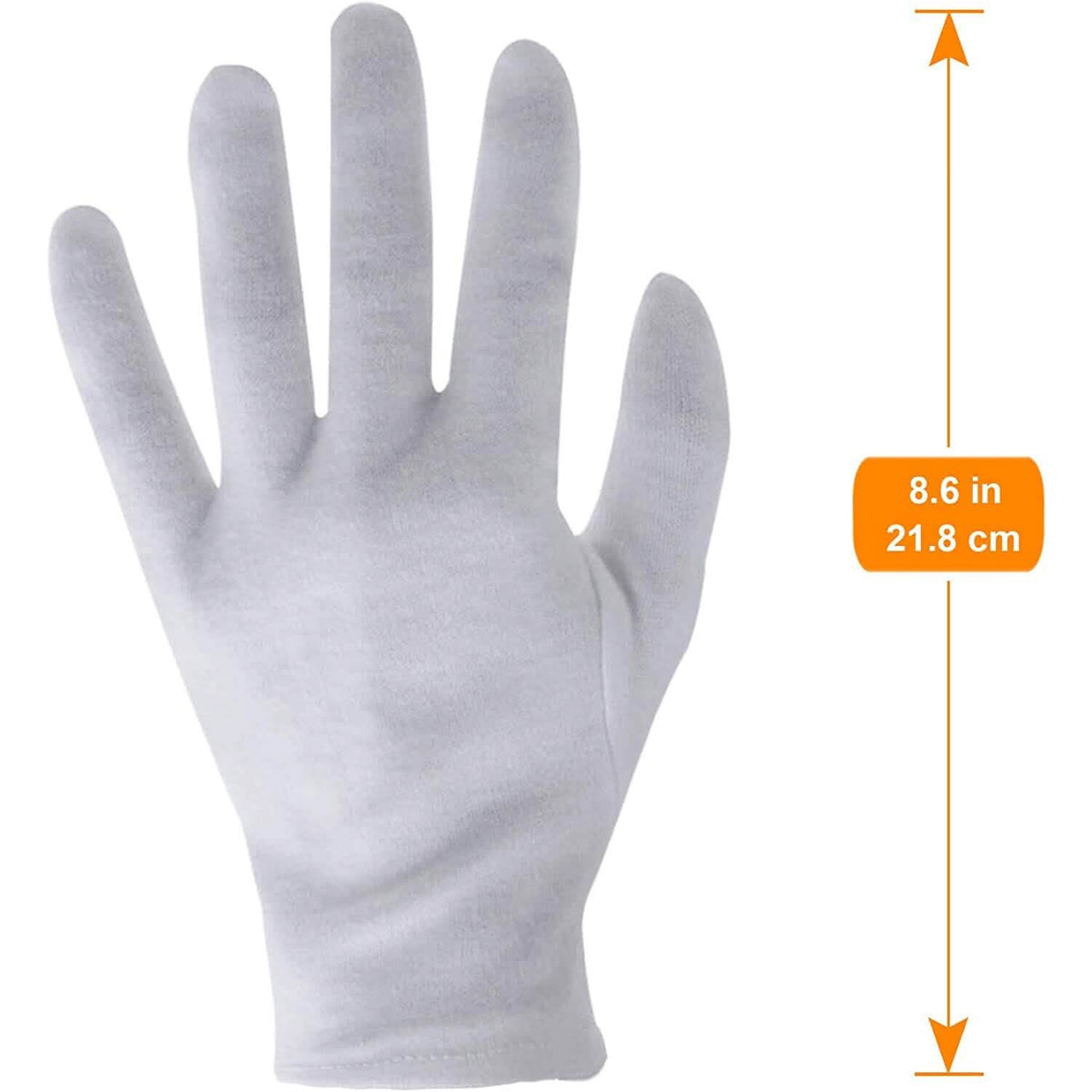12-Pairs: White Cotton Gloves - A-1 Thread Vault