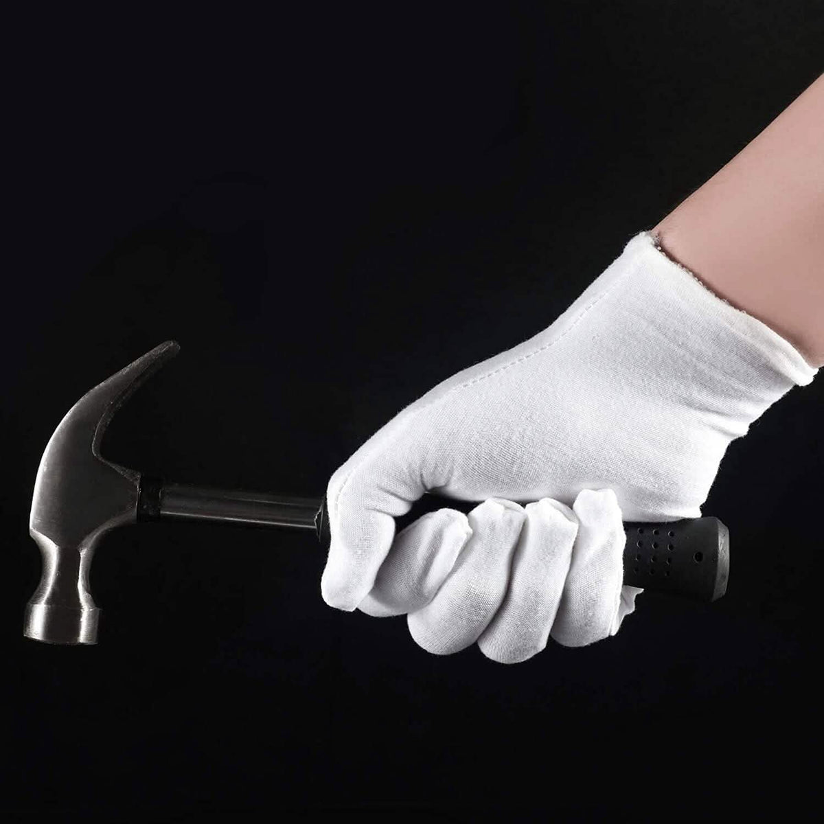 12-Pairs: White Cotton Gloves - A-1 Thread Vault