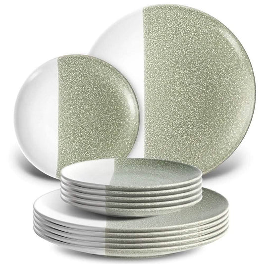 12-Piece: HITECLIFE Dinner Plates Set - A-1 Thread Vault