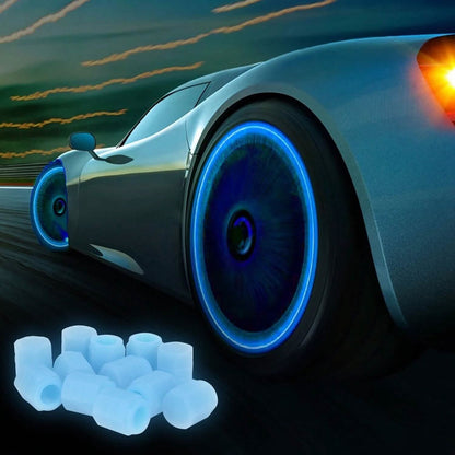 12-Piece: Luminous Car Tire Valve Stem Covers - A-1 Thread Vault