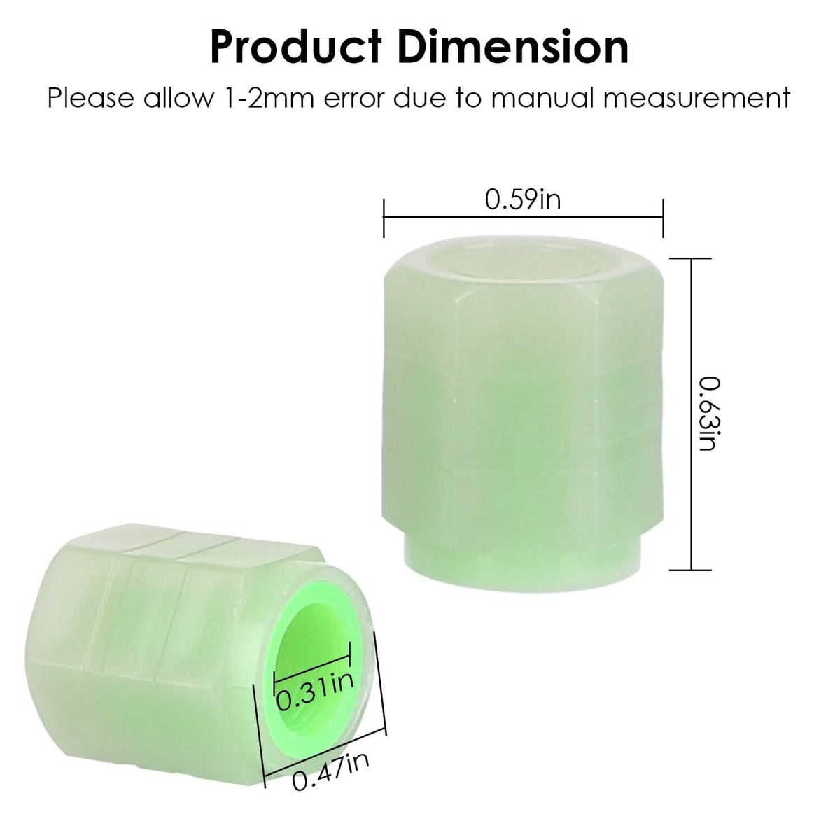 12-Piece: Luminous Car Tire Valve Stem Covers - A-1 Thread Vault