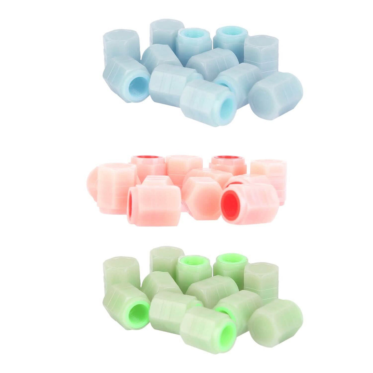 12-Piece: Luminous Car Tire Valve Stem Covers - A-1 Thread Vault