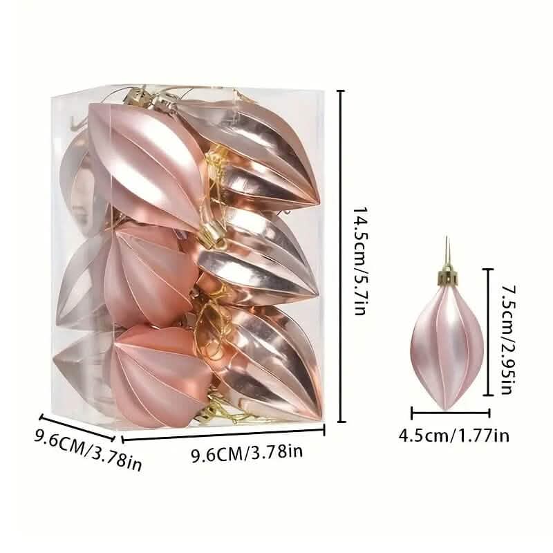 12-Pieces: Christmas Tree Pendant Decorations - A-1 Thread Vault