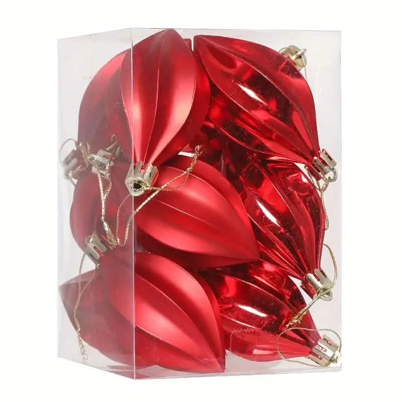 12-Pieces: Christmas Tree Pendant Decorations - A-1 Thread Vault