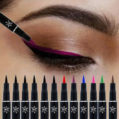 12-Pieces: Luxurious Waterproof Long-Wearing Liquid Eyeliner Set - A-1 Thread Vault
