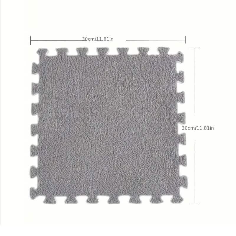 12-Pieces: Patchwork Carpet Full Floor Mat - A-1 Thread Vault