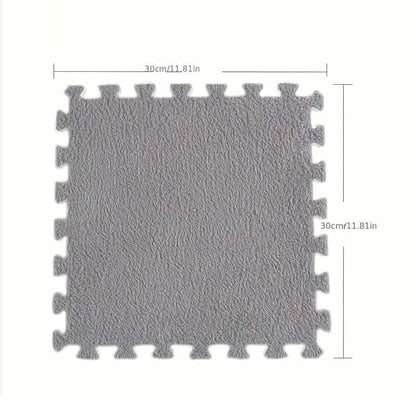 12-Pieces: Patchwork Carpet Full Floor Mat - A-1 Thread Vault