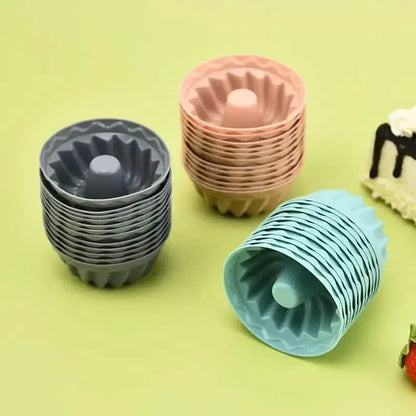 12-Pieces: Silicone Heritage Bundtlette Cake Mold - A-1 Thread Vault