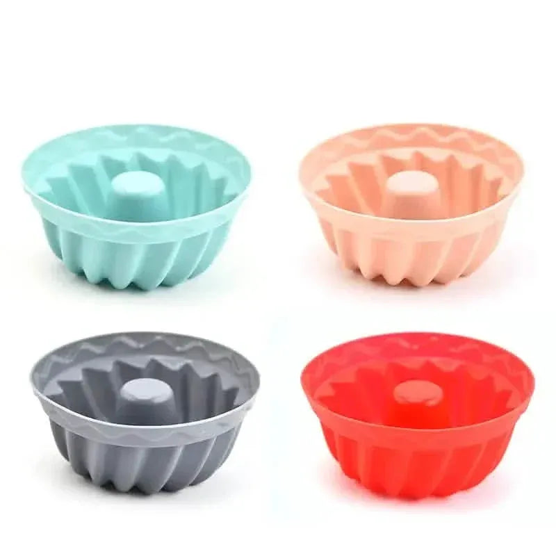 12-Pieces: Silicone Heritage Bundtlette Cake Mold - A-1 Thread Vault