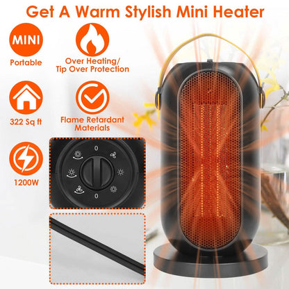 1200W Portable Electric Fan Heater - A-1 Thread Vault