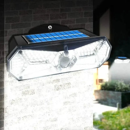 126 LEDs Portable Solar Security Lights, IP65 Waterproof Wireless Exterior Flood Light Detected Light - A-1 Thread Vault