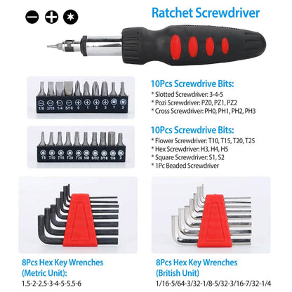 129-Pieces Set: Household Hand Tool Set - A-1 Thread Vault