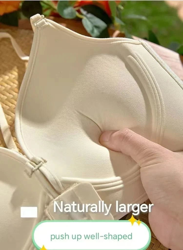 12cm Thickened Front Closure Push Up Bra - Ultra Thick Padded Lift for Small Chest, Deep Plunge Sexy Lingerie - A-1 Thread Vault