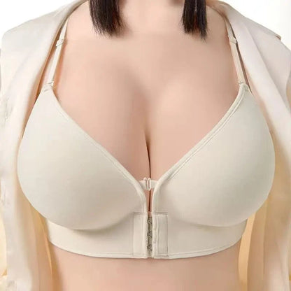12cm Thickened Front Closure Push Up Bra - Ultra Thick Padded Lift for Small Chest, Deep Plunge Sexy Lingerie - A-1 Thread Vault