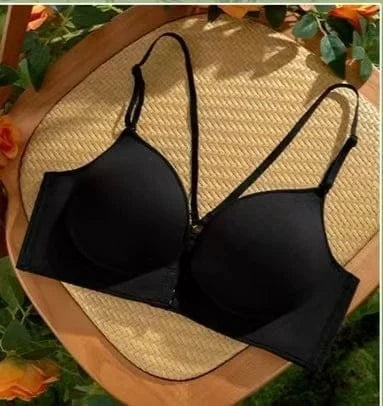 12cm Thickened Front Closure Push Up Bra - Ultra Thick Padded Lift for Small Chest, Deep Plunge Sexy Lingerie - A-1 Thread Vault