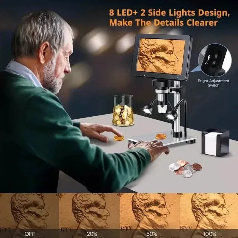 12MP Ultra-Precise Focusing Soldering Microscope - A-1 Thread Vault
