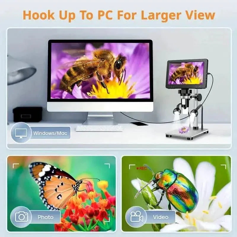 12MP Ultra-Precise Focusing Soldering Microscope - A-1 Thread Vault
